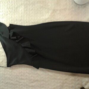 NEW! ANTONIO MELANI One-Shoulder Mini Black Dress